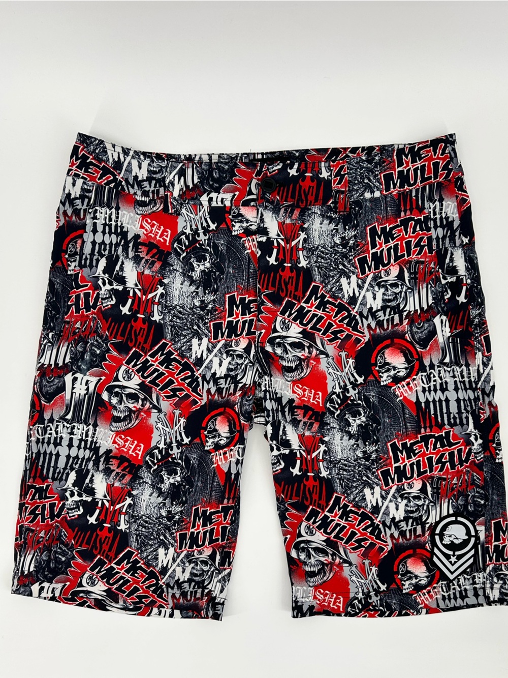 Men’s Metal Mulisha Standard Chaos hybrid board shorts swim long size 33 EUC